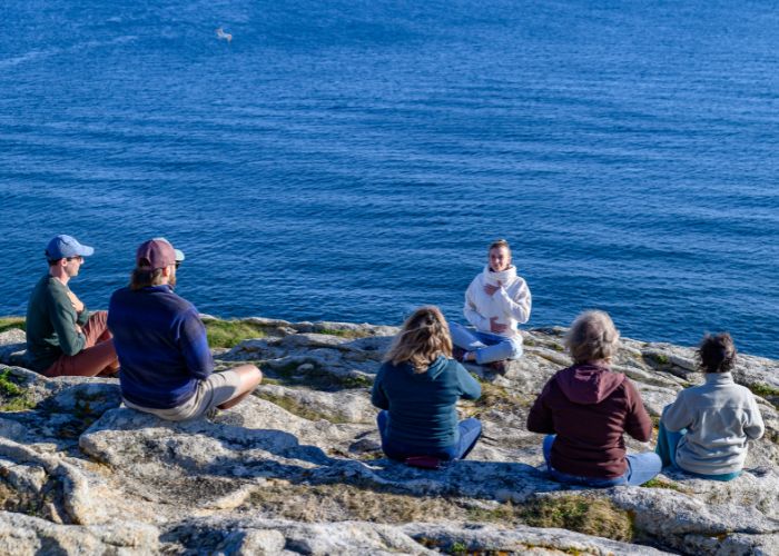 Méditation Terre d'écume en pleine nature dans le parc marin d'Iroise